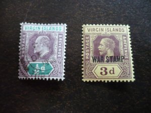 Stamps - Virgin Islands - Scott# 29, MR2 - Used & MH 2 Stamps