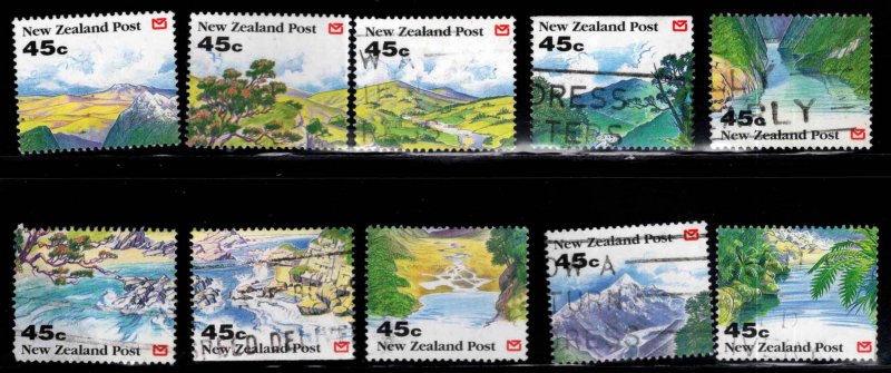 New Zealand Scott 1116-1125 Used stamp set