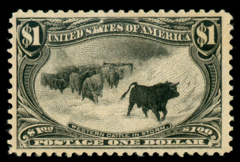 MOMEN: US STAMPS #292 MINT OG H VF+ LOT #71150*