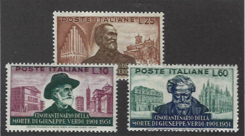 Italy SC#594-596 MNH VF SCV$42.50.....Great Opportunity!!