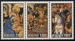 Burundi 1992, Christmas 3v [::], MNH