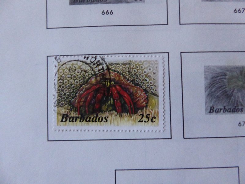 Barbados 1852-1992 Stamp Collection on Scott Album Pages