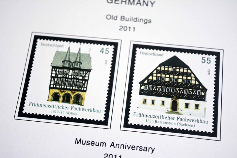 COLOR PRINTED GERMANY 2011-2020 STAMP ALBUM PAGES (89 illustrated pages)