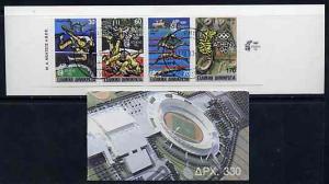 Booklet - Greece 1989 Centenary of Olympic Games 330Dr bo...