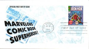 #4159r Iron Man Artcraft FDC