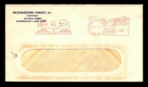 US 1961 Schenectady NY Civil War Logo Meter Cancel Cover - L7067