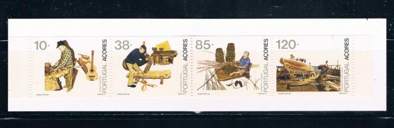 Azores 409b Booklet Pane 4 Professions 1992 (A0291)