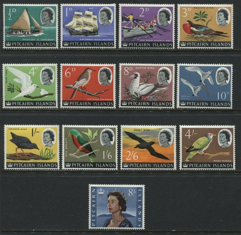 Pitcairn Island QEII1964 complete set unmounted mint NH