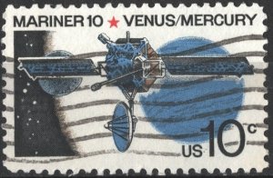 SC#1557 10¢ Mariner 10, Venus and Mercury (1975) Used