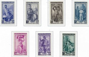 1955 -57 Italy Full Set -Scott 668-673A - Clean Undisturbed OG! - Cat= $125