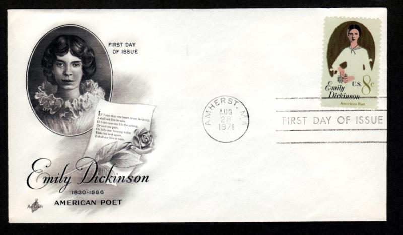 U.S. 1971 FDC Emily Dickinson!