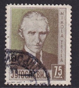 Yugoslavia   #136  used 1936  Nicola Tesla 75p