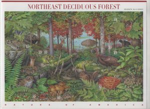 Scott 3899 - Northeast Deciduous Forest. Sheet Of 10.  MNH. OG.  #02 3899sh10