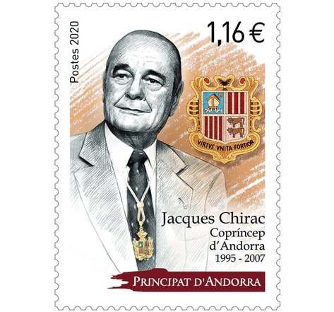 2020 Fr Andorra Jacques Chirac  (Scott 826) MNH