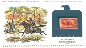 THE HISTORY OF THE U.S. IN MINT STAMPS THE PONY EXPRESS