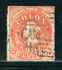Chile Scott # 9a, used