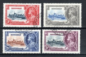 Montserrat 1935 Silver Jubilee set SG 94-97 FU CDS 