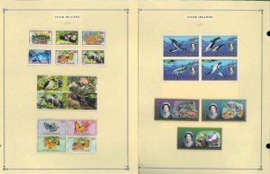 Cook Islands 1892-2010 MNH, LH & U in Mounts & Hinged on Scott International Pgs