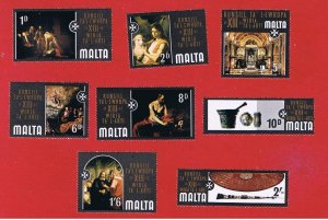 Malta #409-416  MNH OG   Council of   Europe   Free S/H