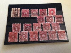 United States postage due early used  stamps A14084