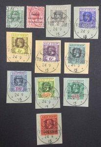 MOMEN: TOGO SG #H34-H41,H43-H46 1915 USED £315 LOT #63983