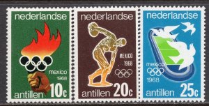 095 - Netherlands Antilles - Olympic Games Mexico 1968 - MNH Set