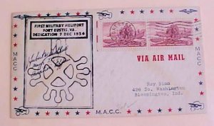 US  AUTOGRAPH PILOT  DEC 7,1934 HELIPORT CACHETED