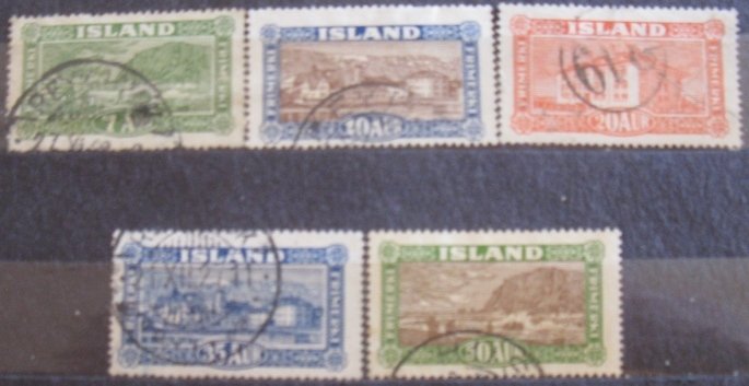 Iceland #144-148 Used Set- SCV=$20.45