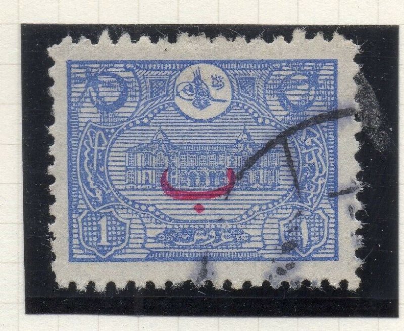 Turkey 1913 Early Issue Fine Used 1p. Optd NW-12155