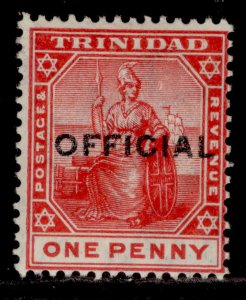 TRINIDAD EDVII SG O9, 1d red-rose, M MINT.