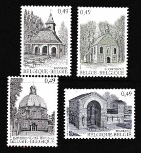 BELGIUM - 2004 TOURISM / PLACES OF PILGRIMAGE SG#3816-19 4V MNH