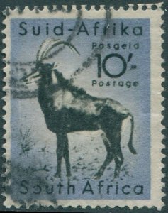 South Africa 1954 SG164 10s Sable Antelope FU