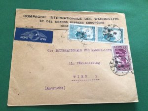 Algeria 1936 to Wien Airmail  stamps postal cover Ref 62392