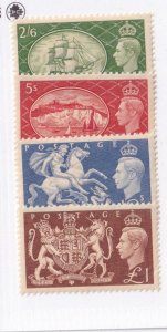 GB SG 509-512 VF-MNH KGV1 HIGH VALUES CAT VALUE $126