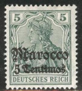 German office in Morocco Scott 34 MH* 1906 stamp CV$6.50