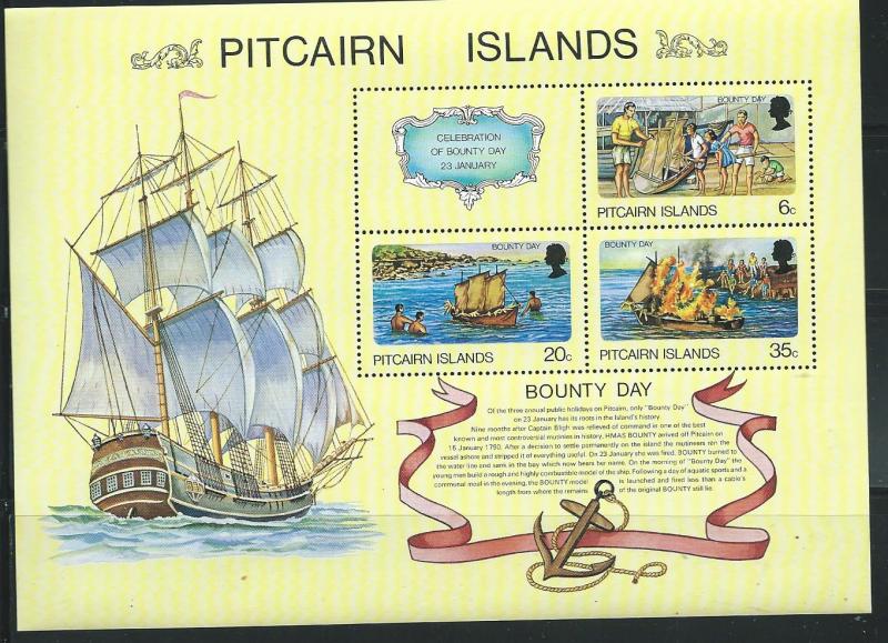 Pitcairn Islands #176a Bounty Day S/Sheet (MNH) CV$11.50