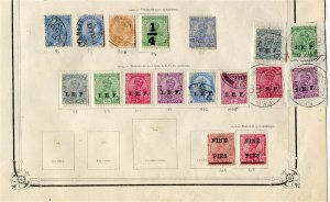 INDIA; 1911-20 early GV issues on old Album page nice IEF Pieces