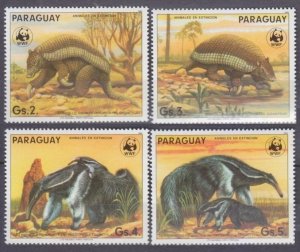 1984 Paraguay 3764-3767 WWF / Ant-eater 4,50 €