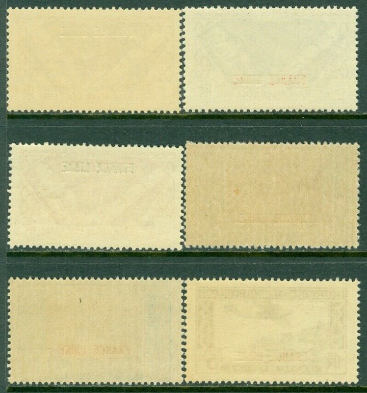 EDW1949SELL : FRENCH POLYNESIA 1941 Scott #126-30, C2 All VF, Mint NH. Cat $42.