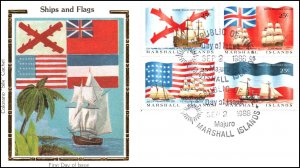 Marshall Islands 194a Saling Ships Colorano U/A FDC