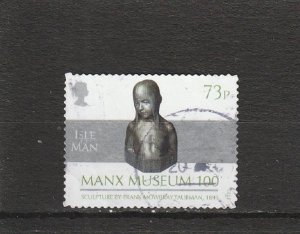 Isle of Man  Scott#  2238c  Used  (2022 Head and Shoulders of a Child)