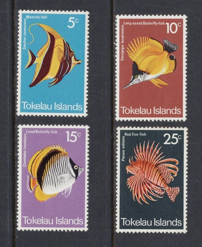 TOKELAU Sc# 45 - 48 MNH FVF Set of 4 Marine Life Fish