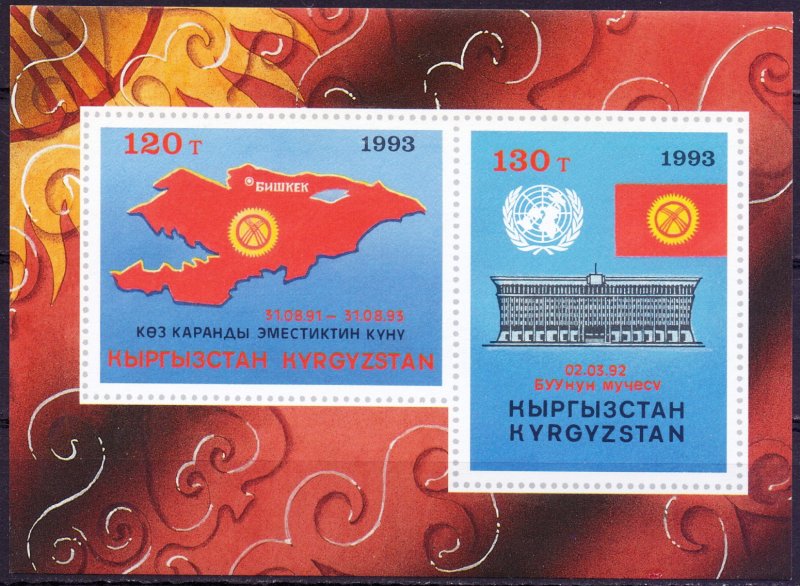 Kyrgyzstan. 1994. bl3. International organizations. MNH. 