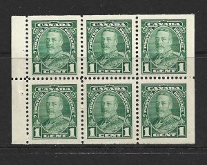 CANADA - 1935 KING GEORGE V BOOKLET PANE - SCOTT 217b - MNH - SEE NOTE