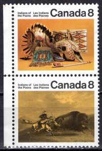 Canada; 1972: Sc. # 562-563a: MNH Cpl. Se-Tenant Set