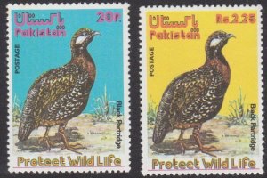 PAKISTAN 1975 Grouse : Birds : Protect Wildlife set MNH.....................U646