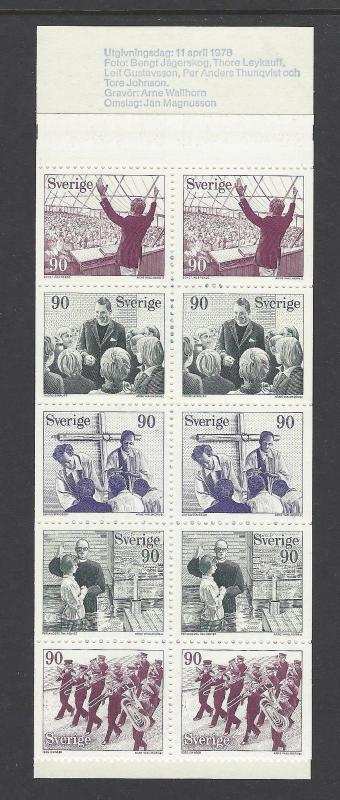 Sweden 1978 Free Churches Booklet VFMNH (1241a)