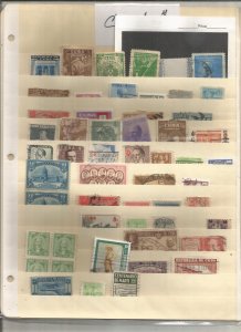 CUBA COLLECTION ON STOCK SHEET, MINT/USED