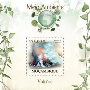 MOZAMBIQUE 2010 SHEET MNH VOLCANOES