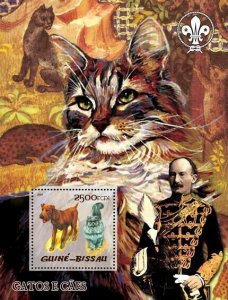 Guinea - Bissau 2005 - Cats & Dogs (also logo of Scouts & B. Powell) s/s